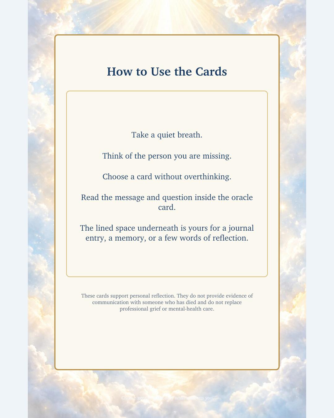 Card 17, 11:11 — a loving pause