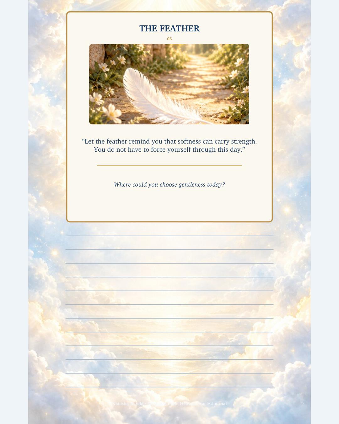 Card 03, The Butterfly — let beauty reach you today