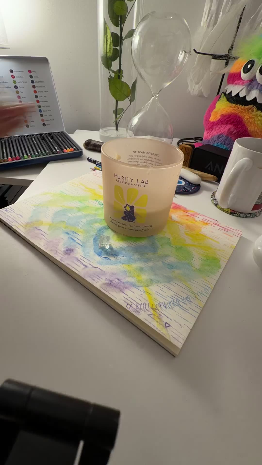 Behind the scenes in Natasha's studio