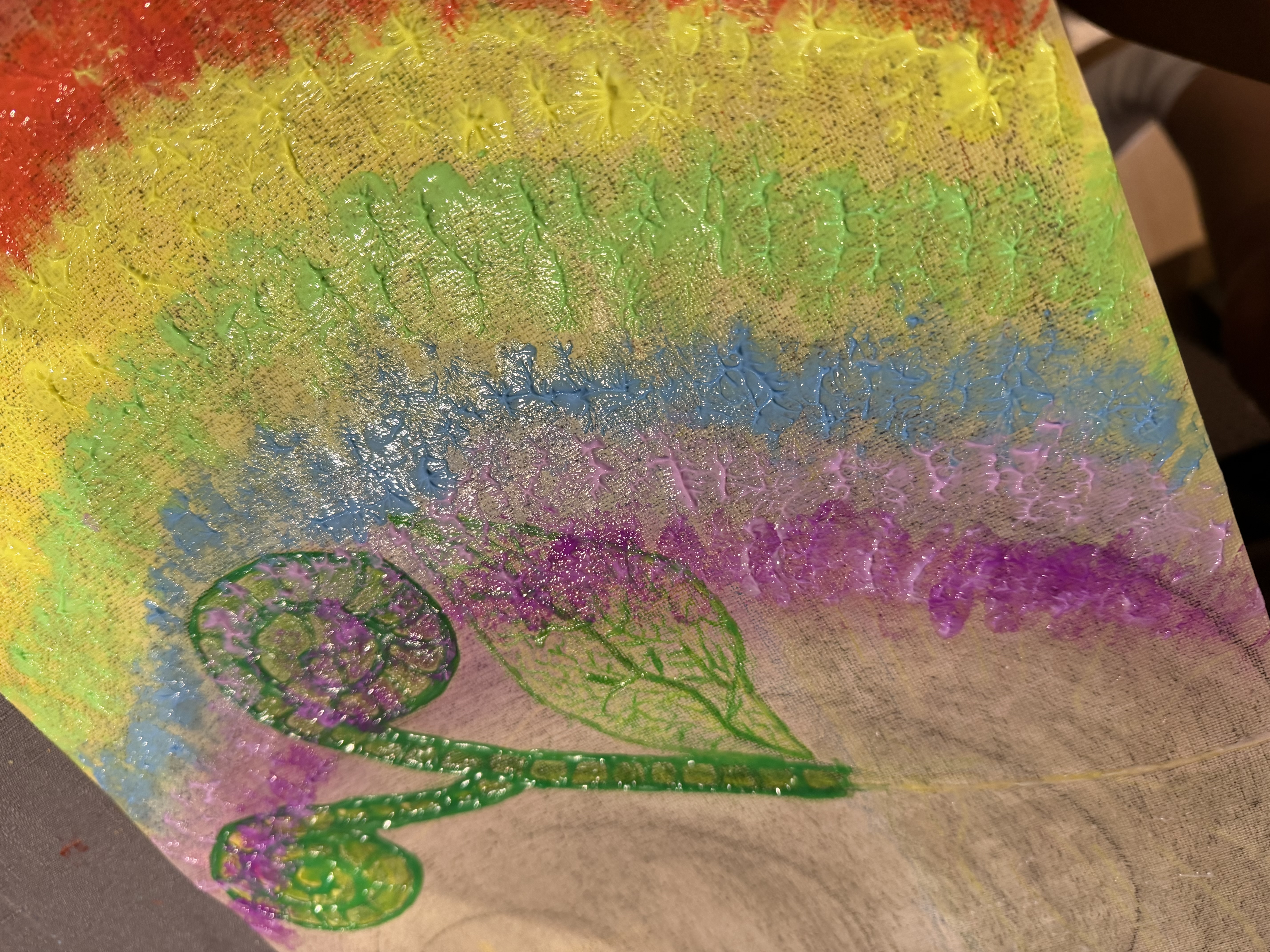 Genesis, close-up detail